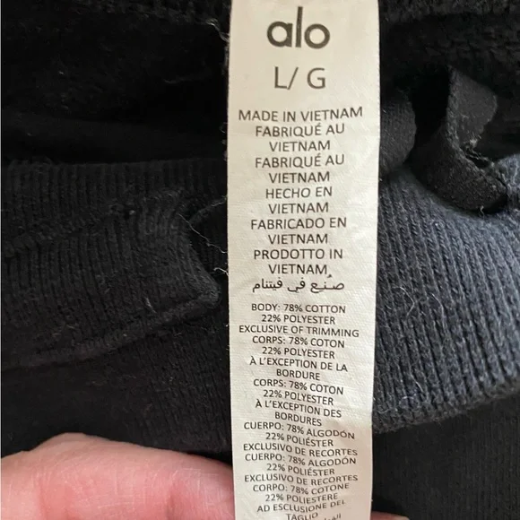 Alo High-Waist Straight Leg Slit Sweatpant - Picture 16 of 16